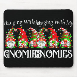 Christmas Gnome With My Gnomies Family Pyjamas Mouse Mat