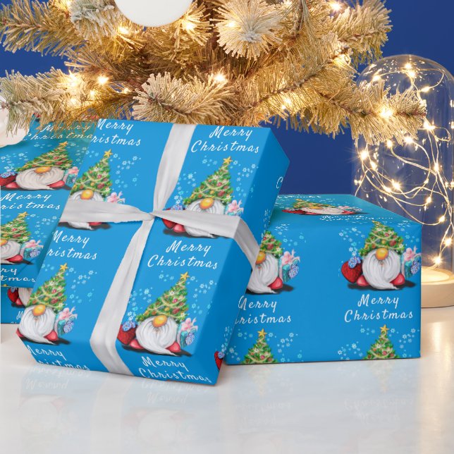 Christmas Gnome Wrapping Paper (Holidays)