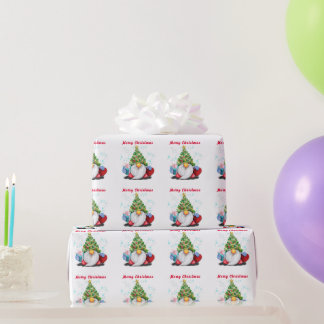 Christmas Gnome Wrapping Paper
