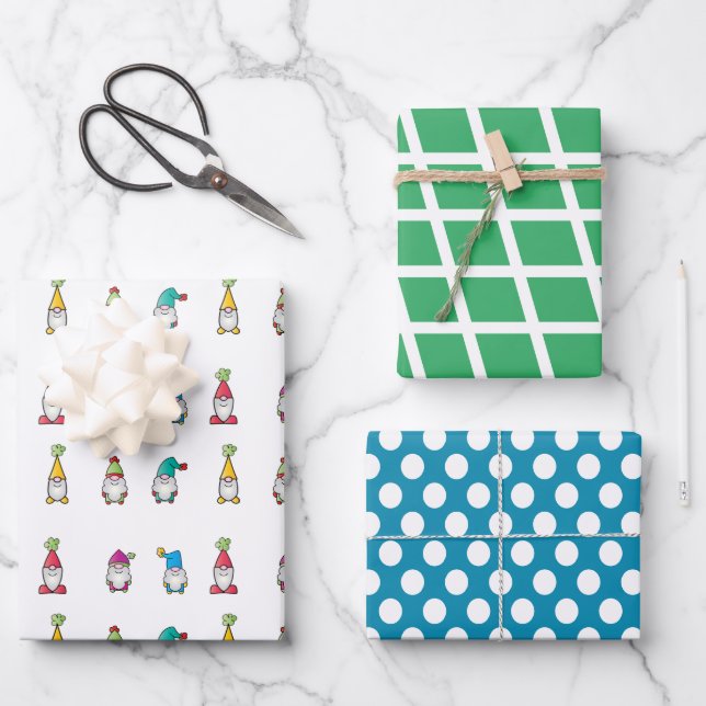 Christmas | Gnome | Wrapping Paper Sheet (Front)