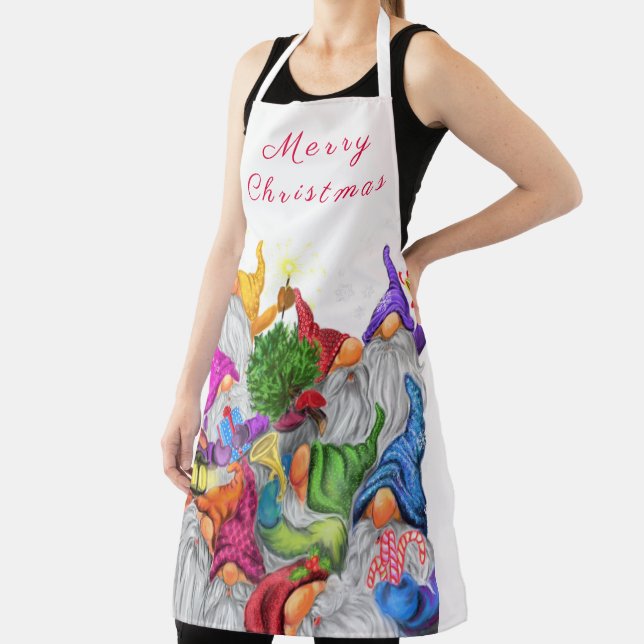 Christmas Gnomes Apron (Insitu)