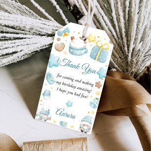 Christmas Gnomes Birthday Party Gift Tags