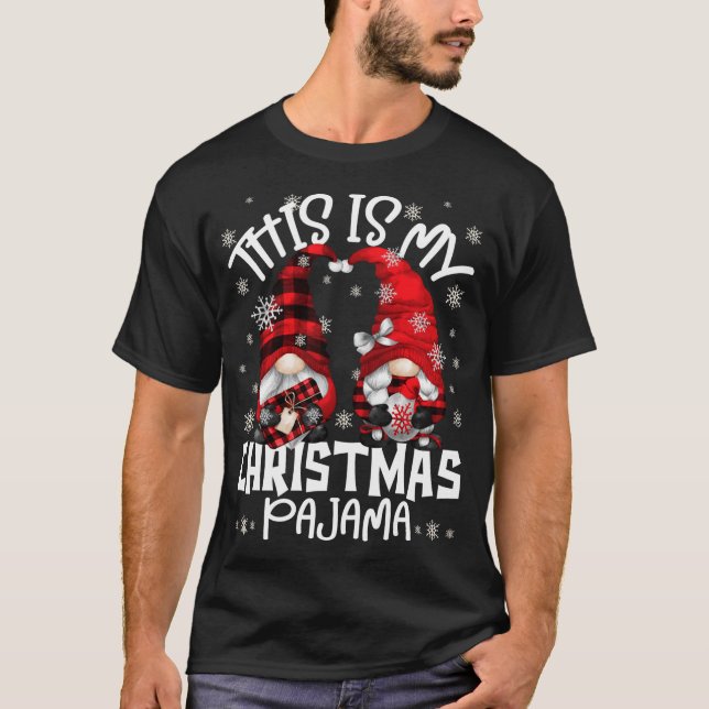 Christmas Gnomes Buffalo Plaid This Is My Christma T-Shirt (Front)