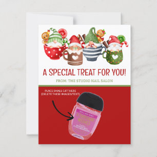 Christmas Gnomes, Cocoa Personalised Gifting Cards