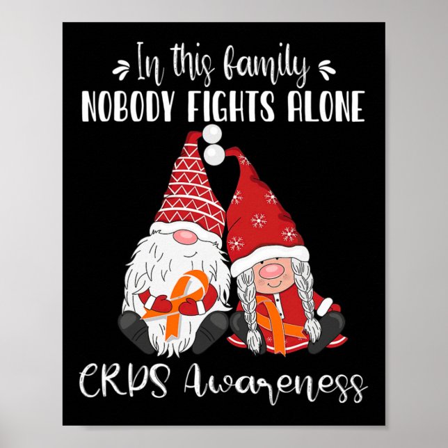 Christmas Gnomes CRPS Awareness  Poster (Front)