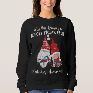 Christmas Gnomes Diabetes Awareness Sweatshirt
