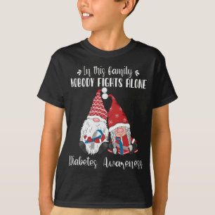 Christmas Gnomes Diabetes Awareness T-Shirt