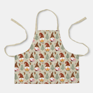 Christmas Gnomes Gift Pattern Apron