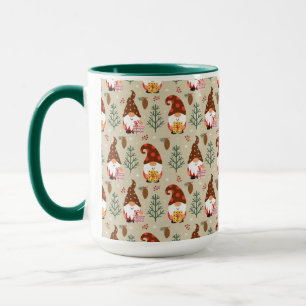 Christmas Gnomes Gift Pattern Mug