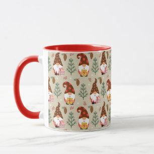 Christmas Gnomes Gift Pattern Mug