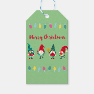 Christmas Gnomes Gift Tags