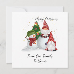 Christmas Gnomes Holiday Card