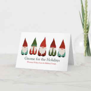 Christmas Gnomes Holiday Greeting Card