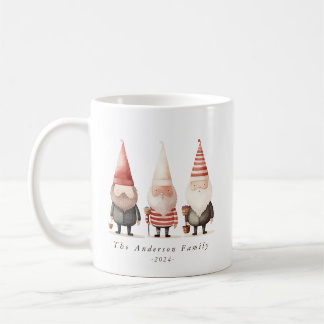 Christmas Gnomes Mugs (Left)