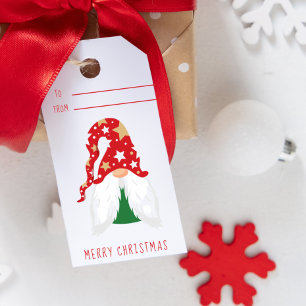 Christmas Gnomes Personalised Gift Tags