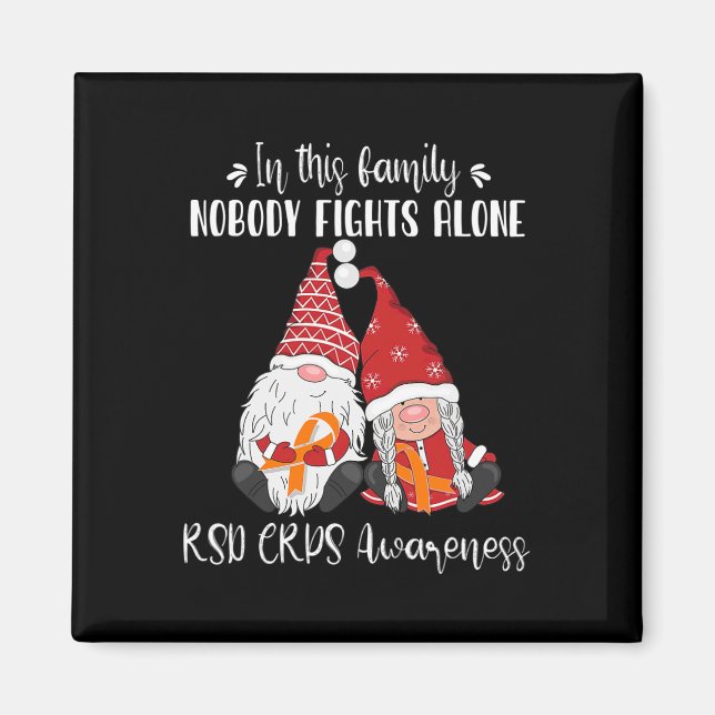 Christmas Gnomes RSD CRPS Awareness  Magnet (Front)