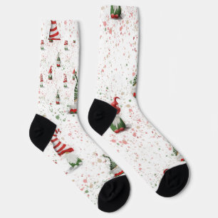 Christmas gnomes socks