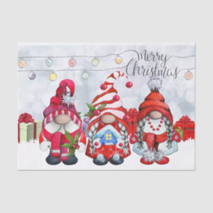 Christmas Gnomes Tissue Paper