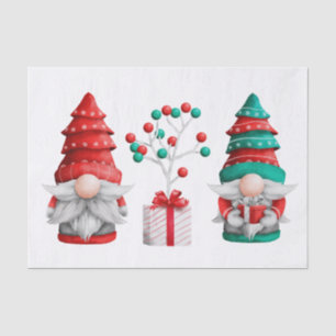 Christmas Gnomes Tissue Paper