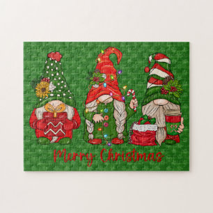 Christmas Gnomes Trio Puzzle