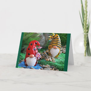 "CHRISTMAS GNOMES W/ CHRISTMAS WISHES" CARD