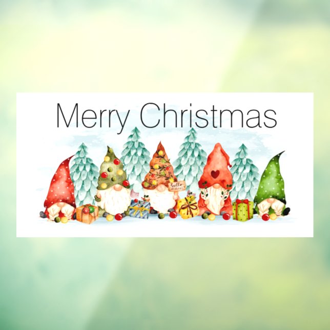 Christmas Gnomes Window Cling (Sheet 3)