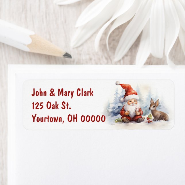 Christmas Gnomes With Deer (Insitu)