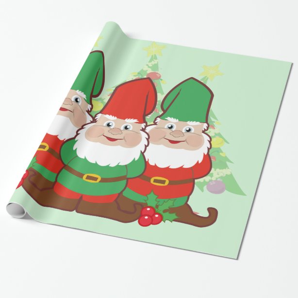 Gnome Wrapping Paper Zazzle UK