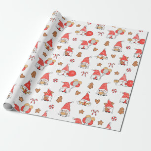 Christmas Gnomes Wrapping Paper