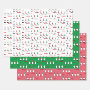 Christmas Gnomes Wrapping Paper Sheet