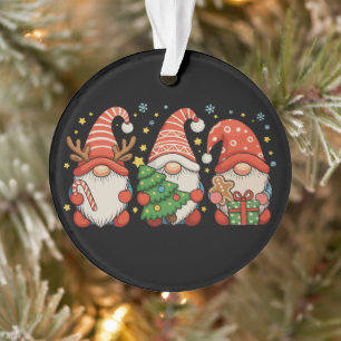 Christmas Gnomes Xmas Tree Holiday Season Gnomies Ornament
