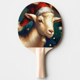 Christmas Goat (1) Ping Pong Paddle