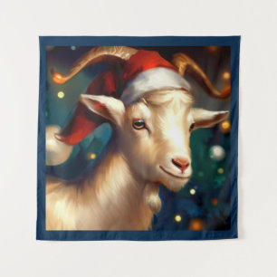 Christmas Goat 1 Tapestry