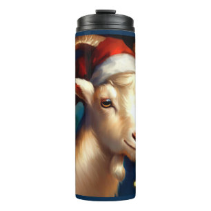 Christmas Goat 1 Thermal Tumbler