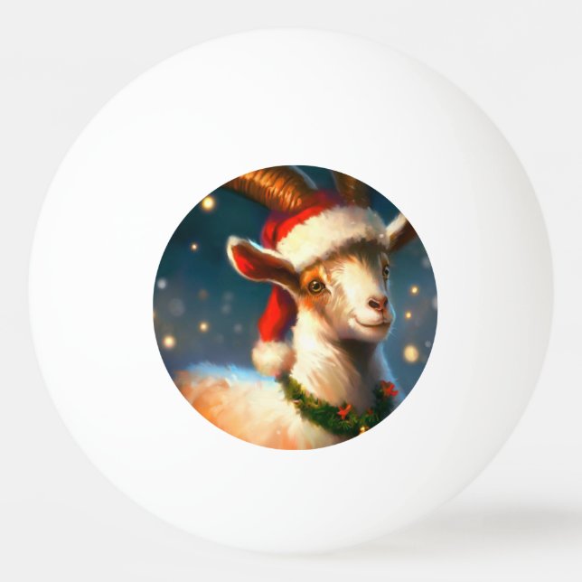 Christmas Goat (2) Ping Pong Ball (Front)