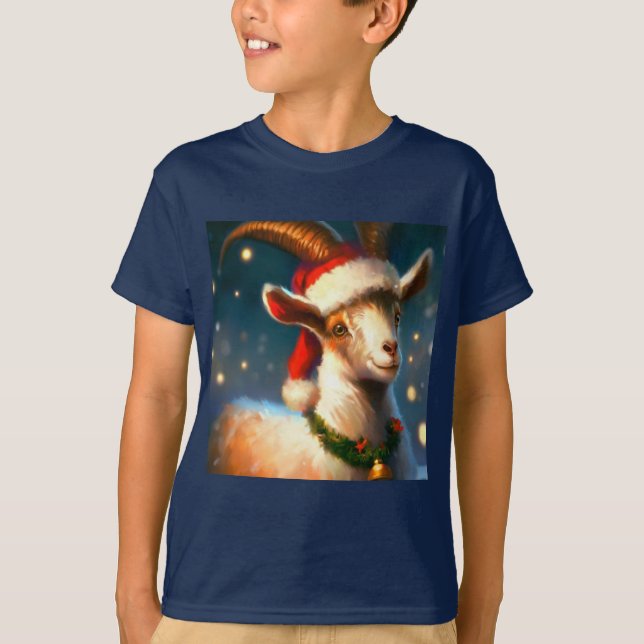 Christmas Goat 2 T-Shirt (Front)