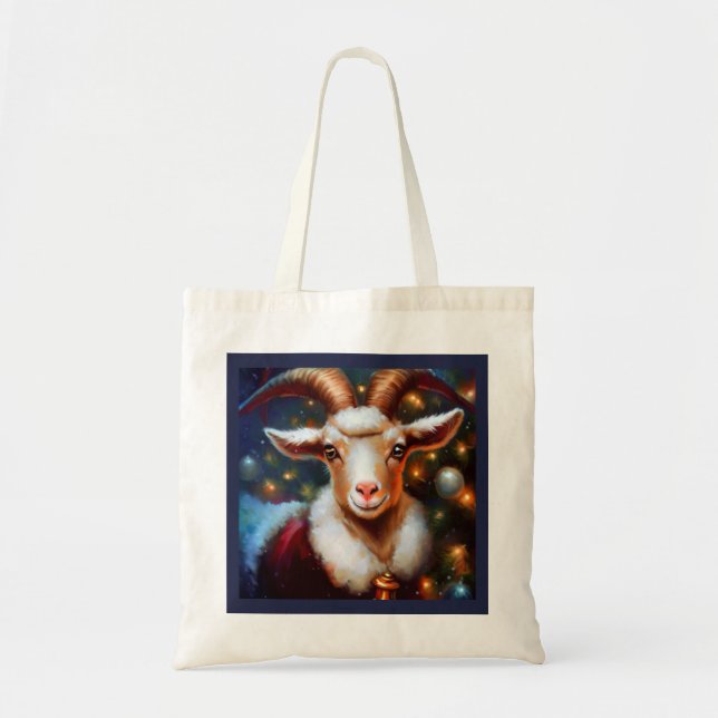 Christmas Goat 4 Tote Bag (Front)
