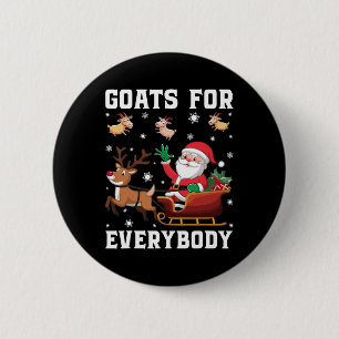 Christmas Goat Funny Goat For Everybody  6 Cm Round Badge