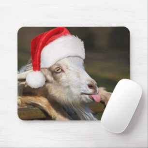 Christmas Goat Mouse Mat