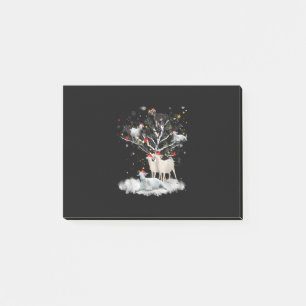 Christmas Goat On Tree Funny Santa Goat Lover Gift Post-it Notes