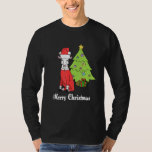 Christmas Goat On Tree Santa Goat T-Shirt<br><div class="desc">Christmas Goat On Tree Santa Goat</div>