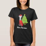 Christmas Goat On Tree Santa Goat T-Shirt<br><div class="desc">Christmas Goat On Tree Santa Goat</div>