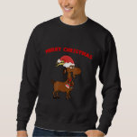 Christmas Goat Santa Hat Goat Farmer Womens Sweatshirt<br><div class="desc">Christmas Goat Santa Hat Goat Farmer Womens</div>