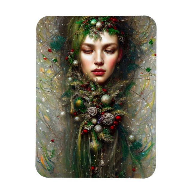 Christmas Goddess  Magnet (Vertical)