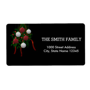 Christmas Gold Decor with Black Background