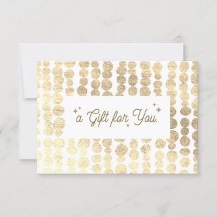 Christmas Gold Gift Certificate