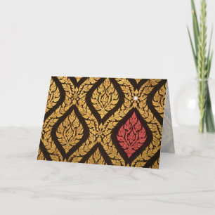 christmas gold holiday card