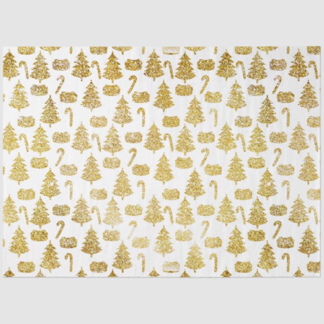 Christmas Gold Series Design 13 Tissue Paper (Front)