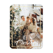 Christmas gold star confetti photo holiday