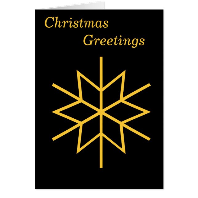 christmas gold star on black background christmas (Front)